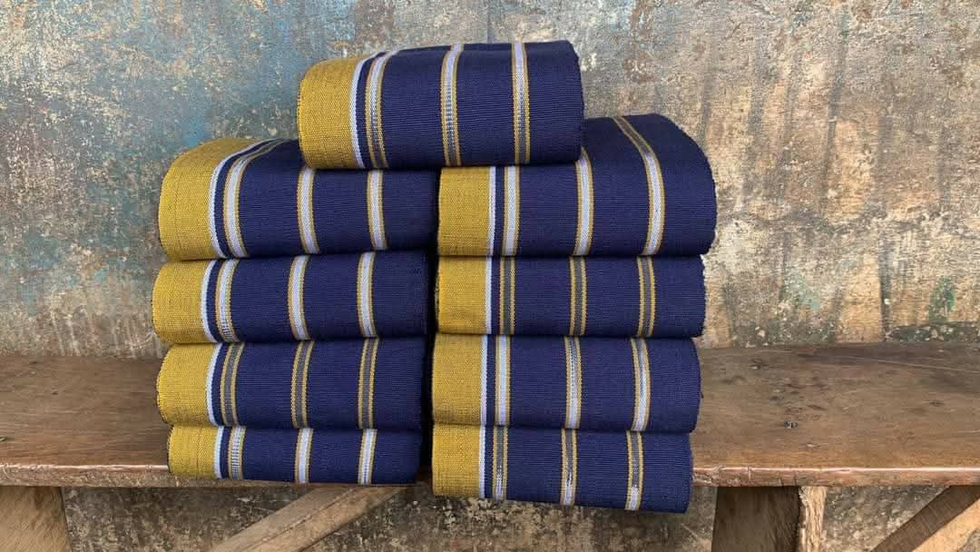 Royal Blue Aso-Oke detail 3