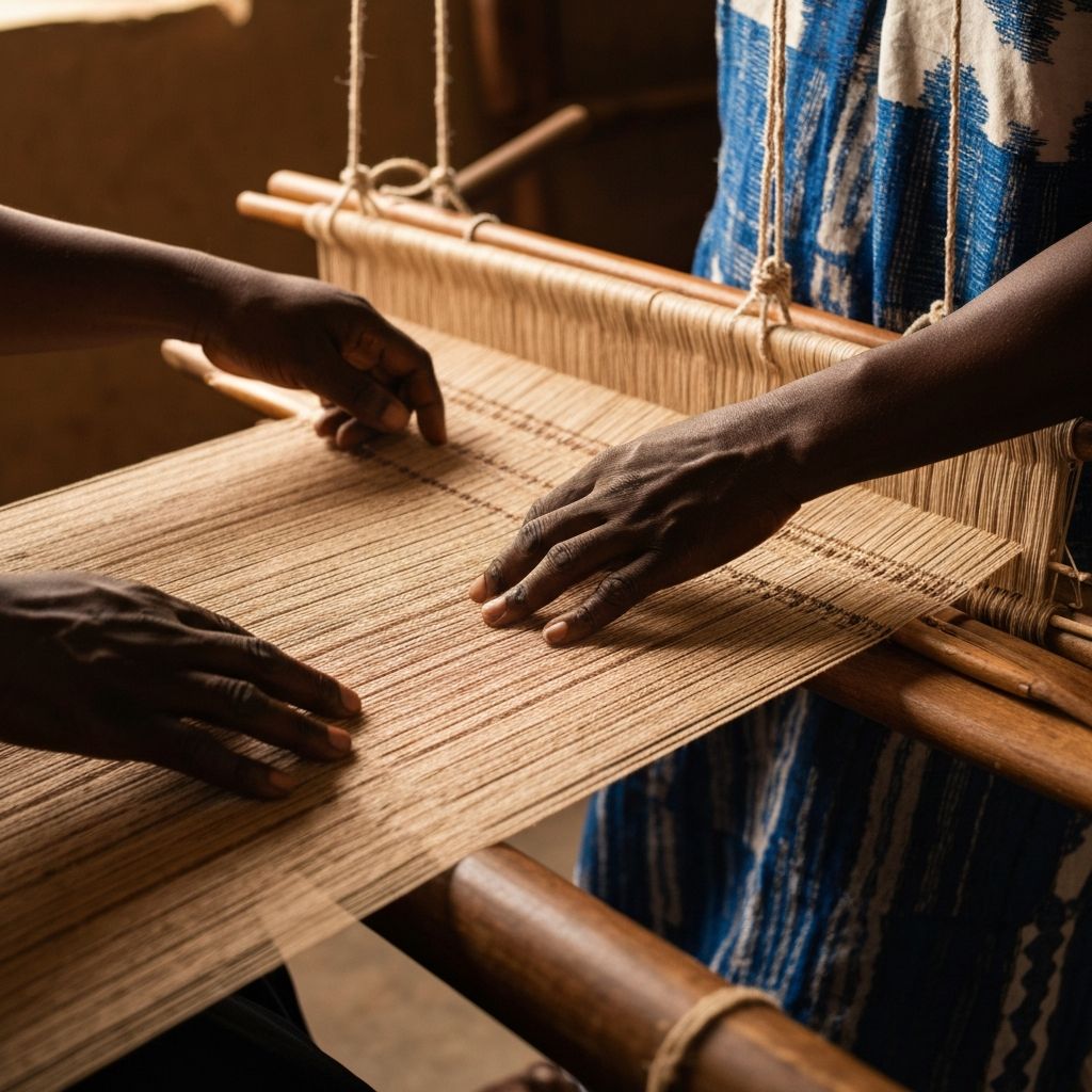 Aso-Oke weaving process